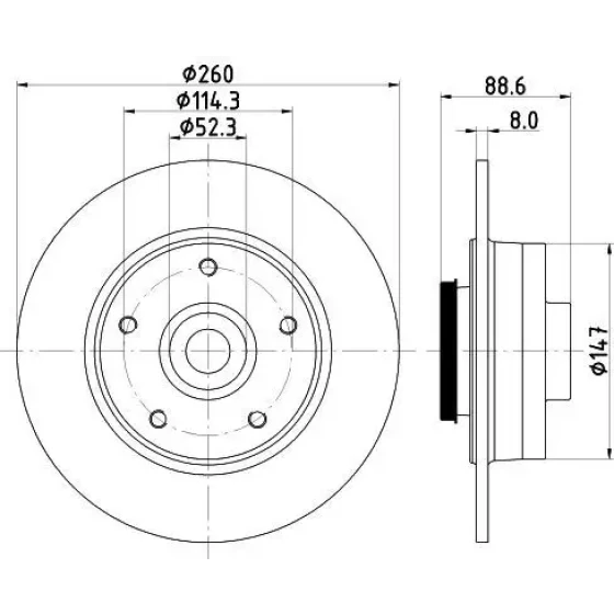 MGA Arka Fren Diski – 50622 / OEM 432027412R ürün görseli