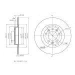 MGA Arka Fren Diski – 50681 / OEM 1609583080