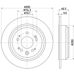 Hella Arka Fren Diski – 8DD355116-111 / OEM 42510TL0G51