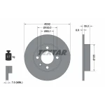 TEXTAR Arka Fren Diski – 92098203 / OEM 6N0615601B