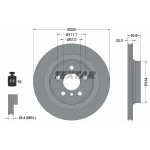 TEXTAR Arka Fren Diski – 92274503 / OEM 34216799369