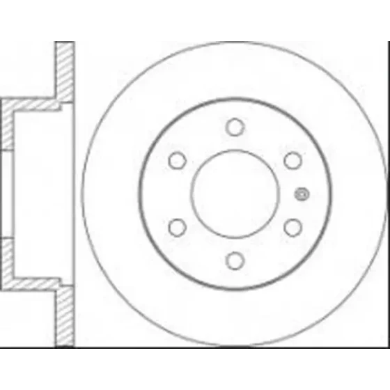 Braxis Arka Fren Diski – AE1017 / OEM A9104230300 ürün görseli