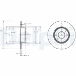 Delphi Arka Fren Diski – BG2322
