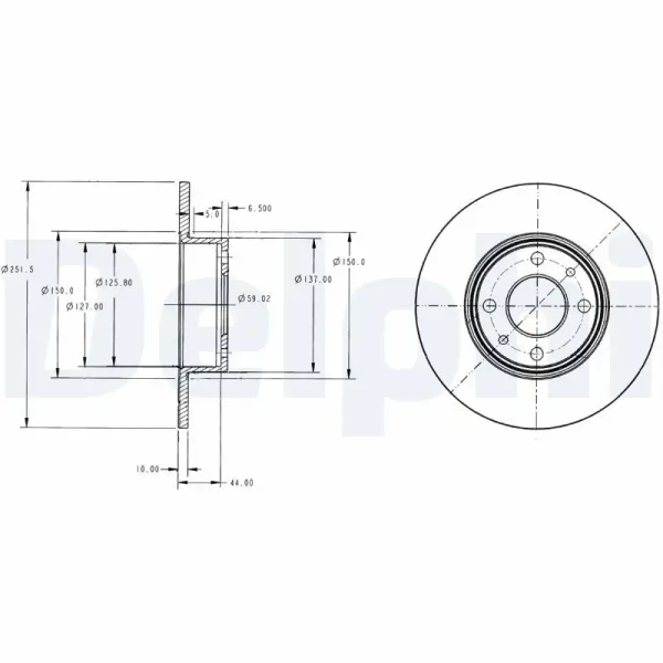 Delphi Arka Fren Diski – BG2322
