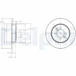 Delphi Arka Fren Diski – BG2694