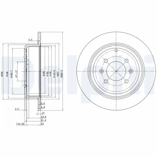 Delphi Arka Fren Diski – BG2873
