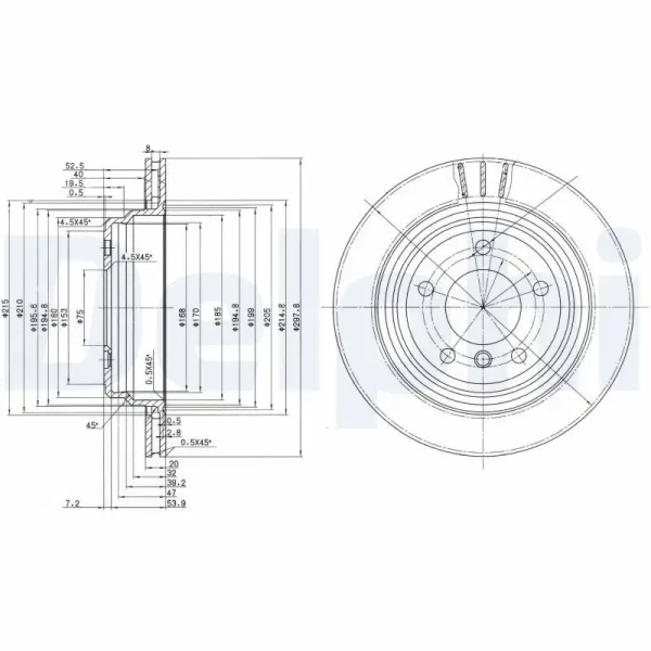 Delphi Arka Fren Diski – BG3042