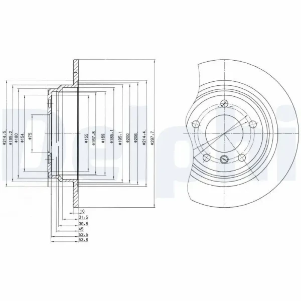 Delphi Arka Fren Diski – BG3044
