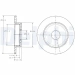 Delphi Arka Fren Diski – BG3131 / OEM 432065F001