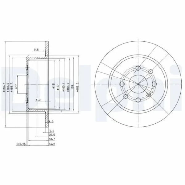 Delphi Arka Fren Diski – BG3141