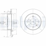 Delphi Arka Fren Diski – BG3403