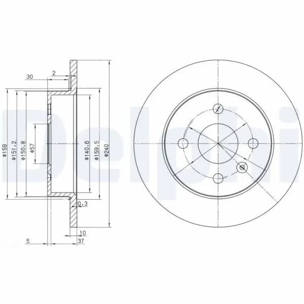 Delphi Arka Fren Diski – BG3403
