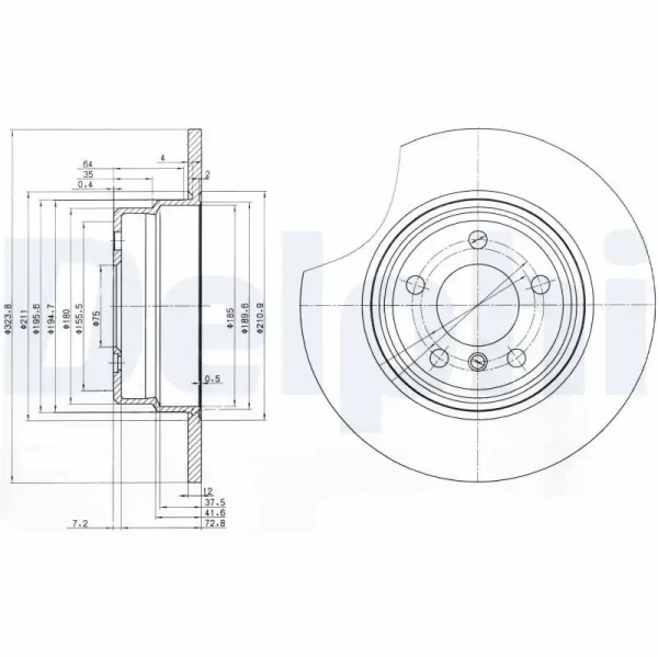 Delphi Arka Fren Diski – BG3629