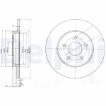 Delphi Arka Fren Diski – BG3663C