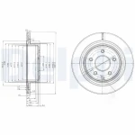 Delphi Arka Fren Diski – BG3765C