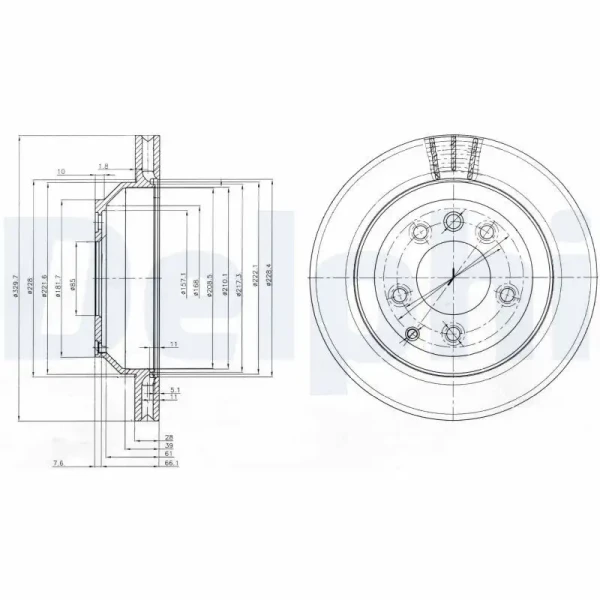 Delphi Arka Fren Diski – BG3775C