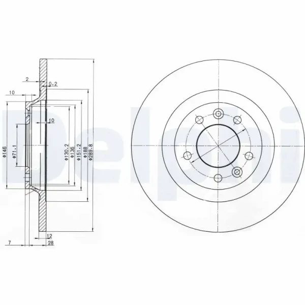 Delphi Arka Fren Diski – BG3836