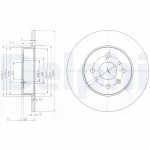 Delphi Arka Fren Diski – BG3885C / OEM 93176548