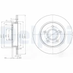 Delphi Arka Fren Diski – BG3896