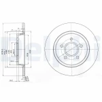 Delphi Arka Fren Diski – BG3897C