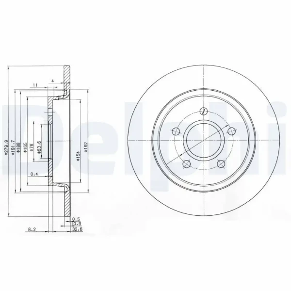 Delphi Arka Fren Diski – BG3897C