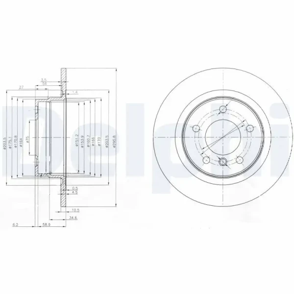 Delphi Arka Fren Diski – BG3960