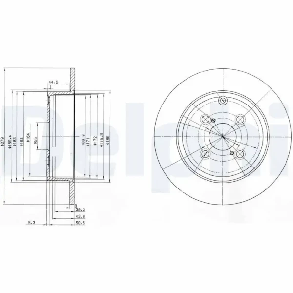 Delphi Arka Fren Diski – BG3974