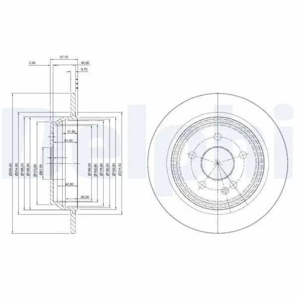 Delphi Arka Fren Diski – BG4063C