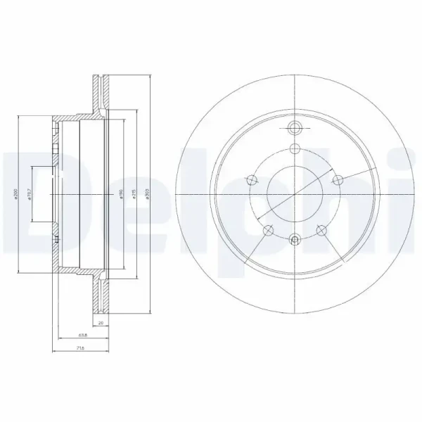 Delphi Arka Fren Diski – BG4069