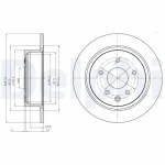 Delphi Arka Fren Diski – BG4108C