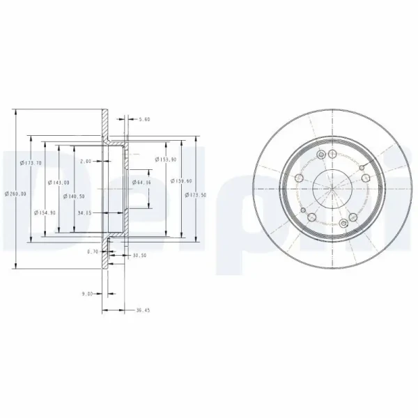 Delphi Arka Fren Diski – BG4118C