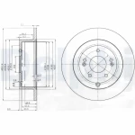 Delphi Arka Fren Diski – BG4136 / OEM 584112B000