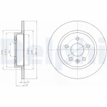 Delphi Arka Fren Diski – BG4199C