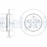 Delphi Arka Fren Diski – BG4233 / OEM 4243102300