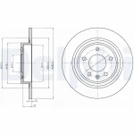 Delphi Arka Fren Diski – BG4279