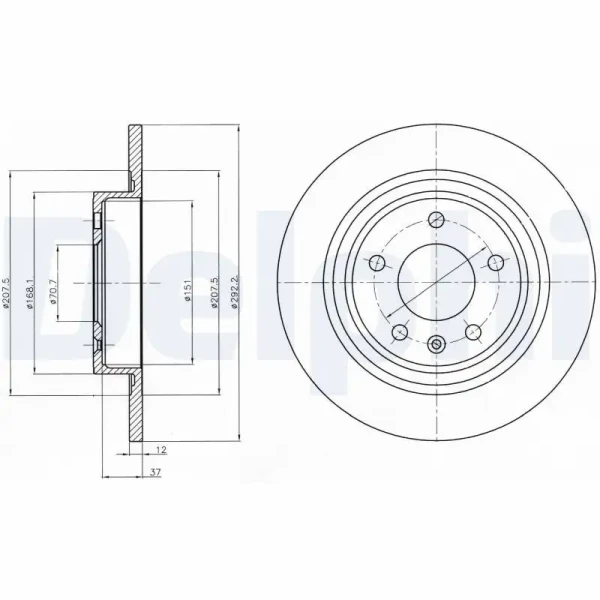 Delphi Arka Fren Diski – BG4279