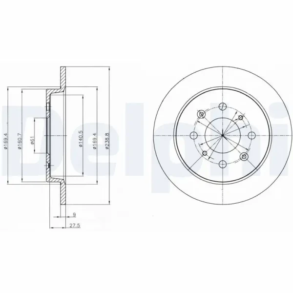 Delphi Arka Fren Diski – BG4334C