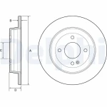 Delphi Arka Fren Diski – BG4564 / OEM 58411C8000