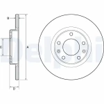 Delphi Arka Fren Diski – BG4661C