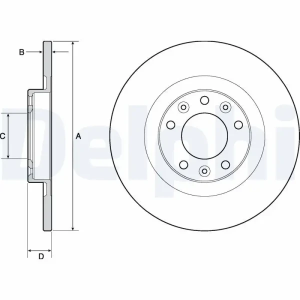 Delphi Arka Fren Diski – BG4662C