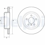 Delphi Arka Fren Diski – BG4664C / OEM 34216793127