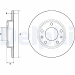 Delphi Arka Fren Diski – BG4670C / OEM 1642776280