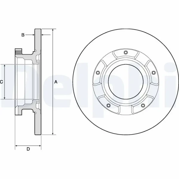 Delphi Arka Fren Diski – BG4673