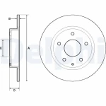 Delphi Arka Fren Diski – BG4707C