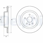 Delphi Arka Fren Diski – BG4760C / OEM 13515914