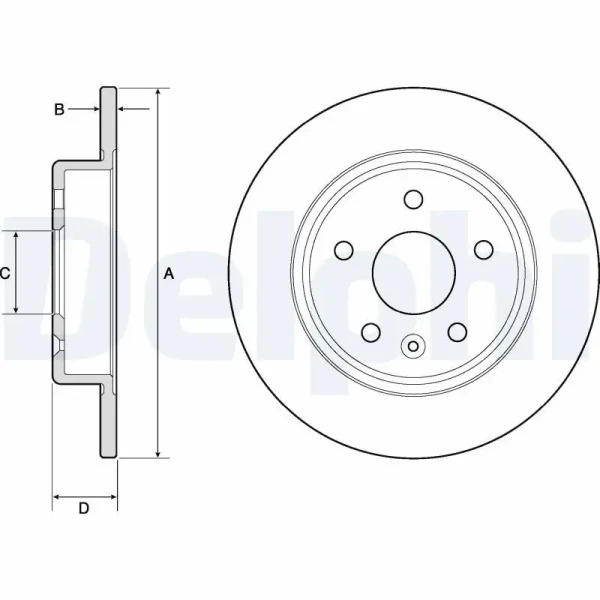 Delphi Arka Fren Diski – BG4761C