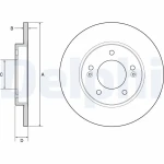 Delphi Arka Fren Diski – BG4949C / OEM 58411G4300