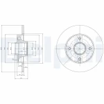 Delphi Arka Fren Diski – BG9022RSC