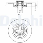 Delphi Arka Fren Diski – BG9026RS