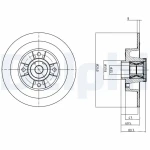 Delphi Arka Fren Diski – BG9028RS